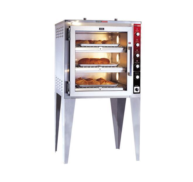 Ovens and Proofers Ovens Cook & Hold Ovens Countertop Oven 2 Half Pan Oven 3 Pan Oven 6 Pan Double Oven 12 Pan Double Ovens 16-18 Pan Double Ovens Proofers Ovens/Proofers Combo BBQ Machines Spec P-3 Dowload Spec Sheet 3 Pan Oven Natural Convection Oven